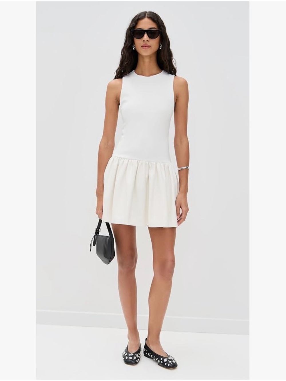 Alice + Olivia Ella Combo Sleeveless Mini Dress